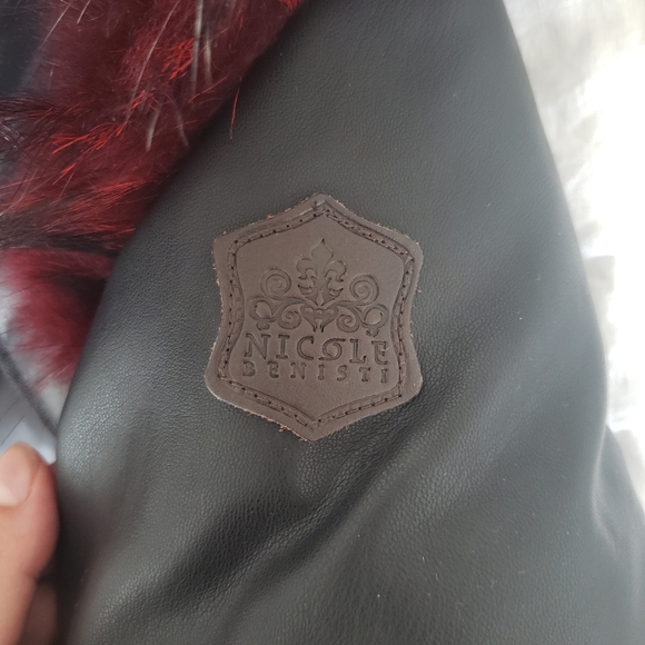 Nicole Benisti Winter Parka with Red Fur - Picture 5 of 6